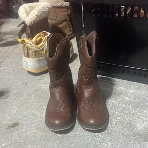 Brown Leather Cowboy Boots